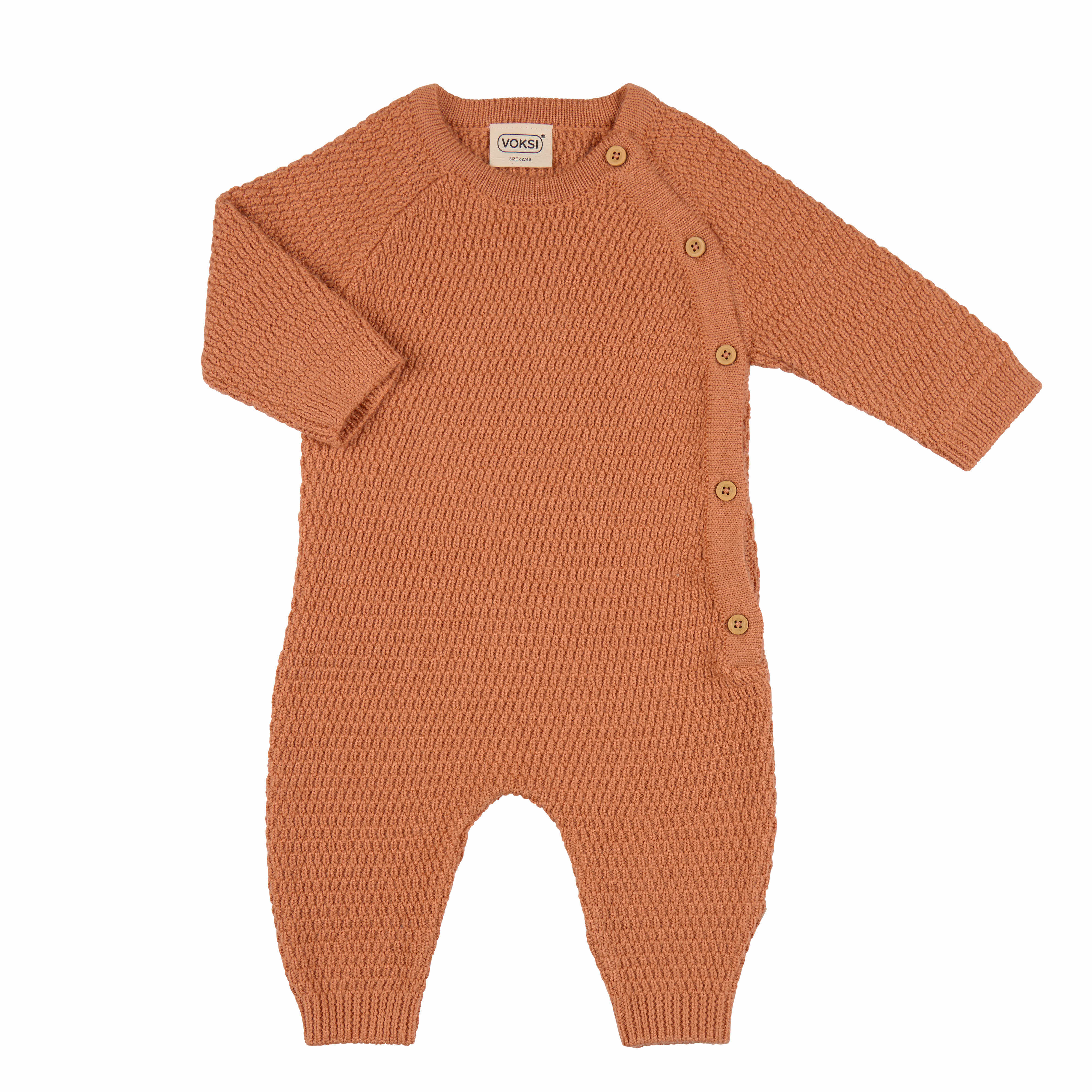 Voksi Wool Jumpsuit Honeycomb Sandstone Peach 86 92 Std Voksi