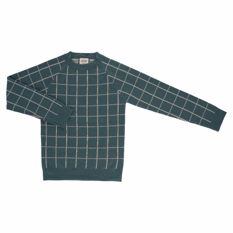 Voksi® Wool Double Knit Sweater Sea Green - 11009620-SeaGreen-98/104-Checkmate - 1
